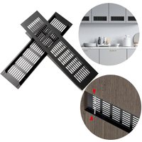 2Pcs Lüftungsgitter, Heizgrill Aluminium-Lüftungsgitter, rechteckiges Abluftgitter, Schrank- und Schlafzimmerlüftung, Abzugshaube Korrosionsschutz, von BLUEDEER