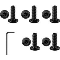 Bluedeer - 30 Stück M6 x 16 Schrauben, Flachkopfschrauben, Innensechskant Edelstahl A2 V2A Vollgewinde Schwarzes Oxid mit Hex Key Bluedeer - 30 Stück M6 x 16 Schrauben, Flachkopfschrauben, Innensechskant Edelstahl A2 V2A Vollgewinde Schwarzes Oxid mit Hex Key von BLUEDEER