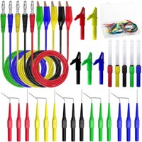 Bluedeer - 30 Stück Multimeter Messleitungen Kit, 4mm Bananenstecker Kabel mit Krokodilklemmen mit Testsonde für Digital Multimeter Spannungsprüfer von BLUEDEER
