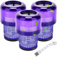 Bluedeer - 3er-Pack Filter für Dyson V11 V15 SV14 SV17 SV22 Absolute Animal Extra Pro Detect Torque Drive Akku-Staubsauger, waschbare Ersatzeinheit von BLUEDEER