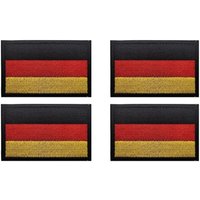 Bluedeer - 4 Stück Deutschland Flaggen Patch Gestickt Abzeichen 8x5 cm Deutsch Applikationen für Kleidung Taschen Rucksack Uniform Weste Bluedeer - 4 Stück Deutschland Flaggen Patch Gestickt Abzeichen 8x5 cm Deutsch Applikationen für Kleidung Taschen Rucksack Uniform Weste von BLUEDEER