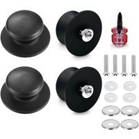 Bluedeer - 4 Stück Topfdeckelgriff Universal Bakelit Deckelknauf Schwarz mit Schrauben Robuster Topfgriff & Deckelknopf für Topfdeckel & Kasserolle Bluedeer - 4 Stück Topfdeckelgriff Universal Bakelit Deckelknauf Schwarz mit Schrauben Robuster Topfgriff & Deckelknopf für Topfdeckel & Kasserolle von BLUEDEER