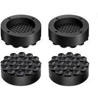 Bluedeer - 4er Pack Schwingungsdämpfer Waschmaschine Antirutschmatte Anti-Vibrations-Matte Universal Waschmaschinen Unterlage (Schwarz) von BLUEDEER
