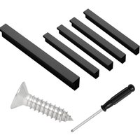 Bluedeer - 4x Möbelgriffe Schwarz Lochabstand 128mm Türgriffe griffe schwarz Schrankgriffe Schubladengriffe Küchenschrank Griffe für Küchenschränke von BLUEDEER