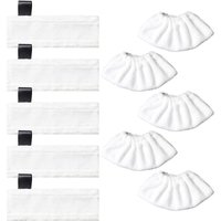 5 Mikrofaser-Bodendüsentücher + 5 Handdüsentücher, waschbares Zubehör, kompatibel mit Kärcher EasyFix SC2, SC3, SC4, SC5 Dampfreinigern 5 Mikrofaser-Bodendüsentücher + 5 Handdüsentücher, waschbares Zubehör, kompatibel mit Kärcher EasyFix SC2, SC3, SC4, SC5 Dampfreinigern von BLUEDEER