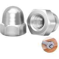 Bluedeer - 50 Stück Hutmuttern M6 Edelstahl Kappenmuttern,M6 Muttern DIN1587 Sechskant-Hutmuttern hohe Form A2 V2A Hutmutter, Hutmuttern für Bluedeer - 50 Stück Hutmuttern M6 Edelstahl Kappenmuttern,M6 Muttern DIN1587 Sechskant-Hutmuttern hohe Form A2 V2A Hutmutter, Hutmuttern für von BLUEDEER