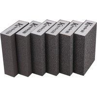 Bluedeer - 6 pcs Schleifschwamm,grob/mittel/fein/superfein 6 Verschiedene Spezifikationen Schleifpads Sortiment für Holz Metall Wandschaum Trockenbau von BLUEDEER