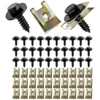60 Stück Blechmutter, Blechschrauben, Schraube Mutter Clip Schnappmutter Set, Blechmutter Sortiment mit Käfigmuttern, Karosserieschrauben und Feder 60 Stück Blechmutter, Blechschrauben, Schraube Mutter Clip Schnappmutter Set, Blechmutter Sortiment mit Käfigmuttern, Karosserieschrauben und Feder von BLUEDEER