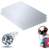 600 Stück Selbstklebende Mini Spiegel, kleine Spiegel zum Basteln 10 x 10 mm Selbstklebende Mosaikfliesen Handwerk Spiegel Fliesen für Diy Handwerk von BLUEDEER