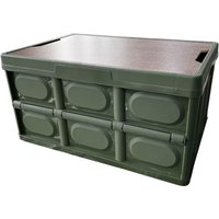 Bluedeer - Aufbewahrungsbox mit Deckel 20L Campingbox Faltbar Kofferraum Organize Camping Zubehör für Reisen im Freien, Camping, Familie - Grün von BLUEDEER