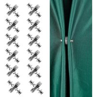 Bluedeer - 12er-Pack Vorhanggewichtsmagnete, verbesserter Vorhangmagnetverschluss mit Riegel, starker magnetischer Vorhanghalterknopf, um den Vorhang von BLUEDEER