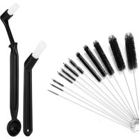 Bluedeer - 14PCS Reinigungsbürsten und 2 Kaffeebürsten, Für Kaffeevollautomat, Strohhalm Bürstenset von BLUEDEER