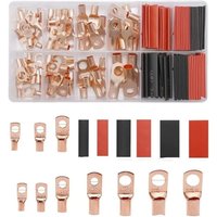 Bluedeer - 150 Stück Rohrkabelschuhe, Kabelschuhe Set für Kfz Batteriekabel Set, 70 Rohrkabelschuhe Set, 80 Hülse, sc Rohrkabelschuh Set, Kabelschuhe von BLUEDEER