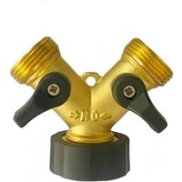 Bluedeer - 1pc 2 Weg Schlauch Distributor y Adapter Garten Schlauch Anschluss für Tap Doppel Abschaltung Ventil Bluedeer - 1pc 2 Weg Schlauch Distributor y Adapter Garten Schlauch Anschluss für Tap Doppel Abschaltung Ventil von BLUEDEER