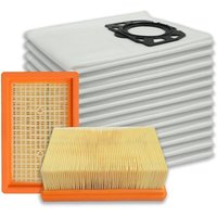 Bluedeer - 2 Flachfilter mit 12 Staubsaugerbeutel Filterset kompatibel mit Kärcher WD4 WD5 WD6 WD5P WD6P Premium MV4 MV5 MV6 Staubsauger Teilenummer Bluedeer - 2 Flachfilter mit 12 Staubsaugerbeutel Filterset kompatibel mit Kärcher WD4 WD5 WD6 WD5P WD6P Premium MV4 MV5 MV6 Staubsauger Teilenummer von BLUEDEER