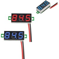 Bluedeer - 2 Stück 0,28 Zoll Mini Digital Voltmeter, LED-Anzeige Voltmeter, Messbereich dc 2.4-30V, Zwei Drähte Spannungsprüfer,Verpolungsschutz und Bluedeer - 2 Stück 0,28 Zoll Mini Digital Voltmeter, LED-Anzeige Voltmeter, Messbereich dc 2.4-30V, Zwei Drähte Spannungsprüfer,Verpolungsschutz und von BLUEDEER