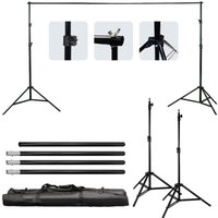 Bluedeer - 2 x 3 m Hintergrundhalterung, Set mit 3 Hintergrundklammern von BLUEDEER