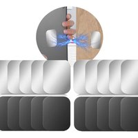 Bluedeer - 20 Stück Metallplättchen Selbstklebend Set, 50mm magnetplatte selbstklebend für Magnete Edelstahl Metallscheiben, Schwarz und Silber Bluedeer - 20 Stück Metallplättchen Selbstklebend Set, 50mm magnetplatte selbstklebend für Magnete Edelstahl Metallscheiben, Schwarz und Silber von BLUEDEER