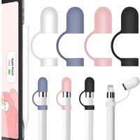 Bluedeer - 4 Stück Apple Pencil Kappe Silikon Cap Anti-Lost Ersatzkappe Zubehör,Ergonomische Design Ärmel Halter Kompatibel mit Apple Pencil 1. Bluedeer - 4 Stück Apple Pencil Kappe Silikon Cap Anti-Lost Ersatzkappe Zubehör,Ergonomische Design Ärmel Halter Kompatibel mit Apple Pencil 1. von BLUEDEER