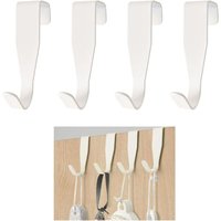 Bluedeer - 4er Tür und Fensterhaken zum Einhängen weiß Dekohaken Kleiderhaken TürhängerTürhaken 2x2x4cm von BLUEDEER