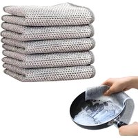5 Stück Mehrzweck-geschirrspüllappen Aus Draht,Topfreiniger Putzlappen,Multifunctional Non Scratch Wire Dishcloth,für Nass und von BLUEDEER
