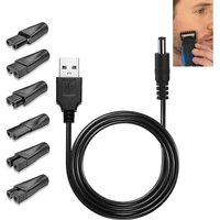 Bluedeer - 5V usb Netzkabel Kabel Rasierer Ladegerät Ersatz-Netzteil-Ladegerät Rasierer-Ladekabel-Set, usb Adapter Set, für eine Vielzahl von von BLUEDEER