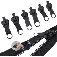 6 Stück Reißverschluss-Zipper Ersatz – Set mit 3 Größen (schwarz) für Kleidung, Taschen, Koffer – Praktischer Reißverschluss-Reparatur Set von BLUEDEER
