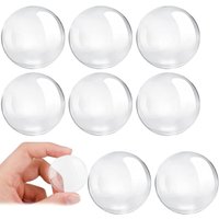 Bluedeer - 8 Stück Selbstklebende Gummipuffer, Als Türstopper, Wandschutz, Transparente Türklinkenpuffer, Und Gummifuesse Fuer Tueren Wande Moebel, von BLUEDEER