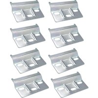 Bluedeer - 8Stück Metall schrankaufhängeschiene Set,Hochbelastbare aufhängeschiene für sichere Montage,Universelle hängeschrank halterung für Küchen von BLUEDEER