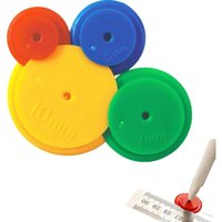 Bluedeer - AnaTI 4 Stück Nahtzugabe Hilfe, Nähgewichte, Rollschneider Stoff, Unregelmäßige Grafik Linienzeichnung Radnaht Tracing Wheel für Nähen von von BLUEDEER