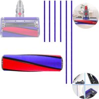 Bürste Ersatzbürste Für Dyson V6 V7 V8 V10 V11 Soft Tufted Bodenbürste, Dyson V8 Bürste Soft Roller Für Dyson Zubehör, Mit 6 Filzstreifen Für Dyson von BLUEDEER