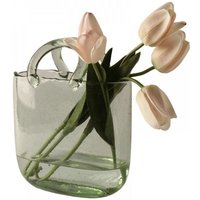 Dekovase Glas Handtasche Tasche Glasvasen Handgemachte Kreative Dekorative (1 St) von BLUEDEER