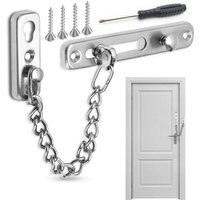 Bluedeer - Door Chain Lock, Türkette Sicherheitsschloss, Edelstahl Türkettenschloss für Hotel, Familie, Innentüren, Fenster (silber, mit Bluedeer - Door Chain Lock, Türkette Sicherheitsschloss, Edelstahl Türkettenschloss für Hotel, Familie, Innentüren, Fenster (silber, mit von BLUEDEER