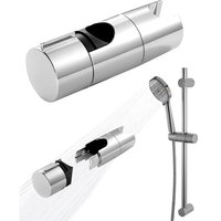 Bluedeer - Duschbrause Halterung, Duschkopfhalter für Gleitstange Verstellbar 18-25 mm, Duschhalterung Ohne Bohren Handbrause Halter für Gleitstange von BLUEDEER