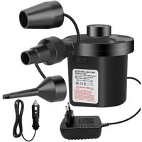 Bluedeer - Elektrische Luftpumpe,Luftpumpe für luftmatratze, 2 in 1 Inflate und Deflate Elektrische Pump mit 3 Luftdüse für aufblasbare von BLUEDEER