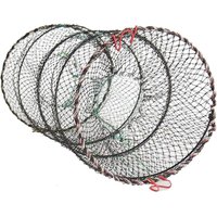 Faltbare Köderfischreuse 60x30 cm Aalreuse Krebsreuse Fischreuse (Reuse 60x30) von BLUEDEER