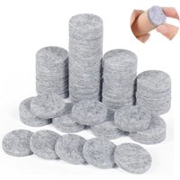 Bluedeer - Filzgleiter Rund Selbstklebend, 60 Stück 50 mm Möbelgleiter Filz Pads für Möbel Boden Stühle Möbelfüße(Grau) von BLUEDEER