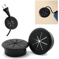 Bluedeer - Flexibel Kabeldurchführung 2 Stück 60 mm Kabeldurchführungen Kabeldurchführung Kabeldurchlass Kabel Durchführungen Kunststoff für von BLUEDEER