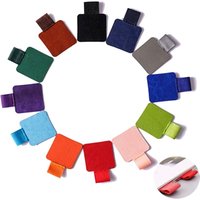 Bluedeer - Frypay 12 Stück Stiftringhalter, selbstklebender Lederstifthalter, Notizbuch, selbstklebender Stiftring, elastischer Stifthalter, von BLUEDEER