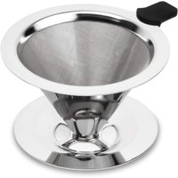 Bluedeer - Kaffeefilter,Kaffeefilter Edelstahl,Wiederverwendbarer Kaffeetropfer,Permanent Kaffee Dripper für 1-2 Tassen,Papierloser Kaffeefilter Bluedeer - Kaffeefilter,Kaffeefilter Edelstahl,Wiederverwendbarer Kaffeetropfer,Permanent Kaffee Dripper für 1-2 Tassen,Papierloser Kaffeefilter von BLUEDEER