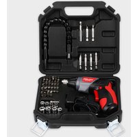 Mini-Akkuschrauber-Set Multiplex 3.6V 5Nm 46-TLG Komplett-Set mit Bohrfutter für als Akku-Bohrschrauber von BLUEDEER