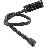 PWM-Lüfter-Hub pc 5-Wege PWM-Lüfter-Splitter-Hub Adapterkabel für 12 v Desktop Computer-Kühler-Gehäuselüfter von BLUEDEER