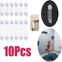 Bluedeer - Pack von 14-Sicherheitsschrank-Schubladen, Kindersicherung schwarz Zwei-Size-Türschlösser, Schubladensicherung Baby 8-langes Griffschloss von BLUEDEER