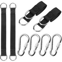 Schaukel Befestigung, 4 Stück Hängematte Befestigung Hängesessel Befestigung Schaukel Aufhängung Befestigung Nylon Hanging Gurt mit 4 Schwerlast von BLUEDEER