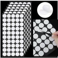 Selbstklebende Klettpunkte Sets (108 Paar Ø10mm + 150 Paar Ø20mm) Robuste Klettverschlüsse zum Kleben Praktische Klettband Punkte für Zuhause, Büro & von BLUEDEER