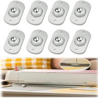 Selbstklebende Mini-Rollen, 8 Stück 360° Schwenkbare Kugelrollen für Küchengeräte, Möbel und Kleingeräte, Kleberollen für diy, Mülleimer, von BLUEDEER