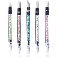 Silikon Nagel Pinsel, 5pcs Gel Schnitzen Pinsel, Strassstein Picker, Silikon Kopf Acryl Griff Salon Werkzeug-Set, Doppel Köpfe diy Maniküre Werkzeug Silikon Nagel Pinsel, 5pcs Gel Schnitzen Pinsel, Strassstein Picker, Silikon Kopf Acryl Griff Salon Werkzeug-Set, Doppel Köpfe diy Maniküre Werkzeug von BLUEDEER