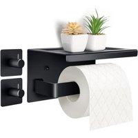 Bluedeer - Toilettenpapierhalter Ohne Bohren, Selbstklebend Klopapierhalter mit Ablage, Edelstahl Klorollenhalter Wandmontage, Wc Papier Halterung Bluedeer - Toilettenpapierhalter Ohne Bohren, Selbstklebend Klopapierhalter mit Ablage, Edelstahl Klorollenhalter Wandmontage, Wc Papier Halterung von BLUEDEER