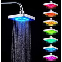 Bluedeer - led Duschkopf Regendusche, 7 Farben led Licht Duschbrause Brausekopf Romantisches Wasserbad led Kopfbrause Regenduschkopf für Home von BLUEDEER