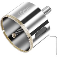 Diamant-Lochsäge 60 mm, Diamantbohrer mit Zentralführungsbohrer, Fliesenlochsäge mit Diamant-Oberflächenbeschichtung zum Schneiden von Glas, Fliesen, von BLUEDEER